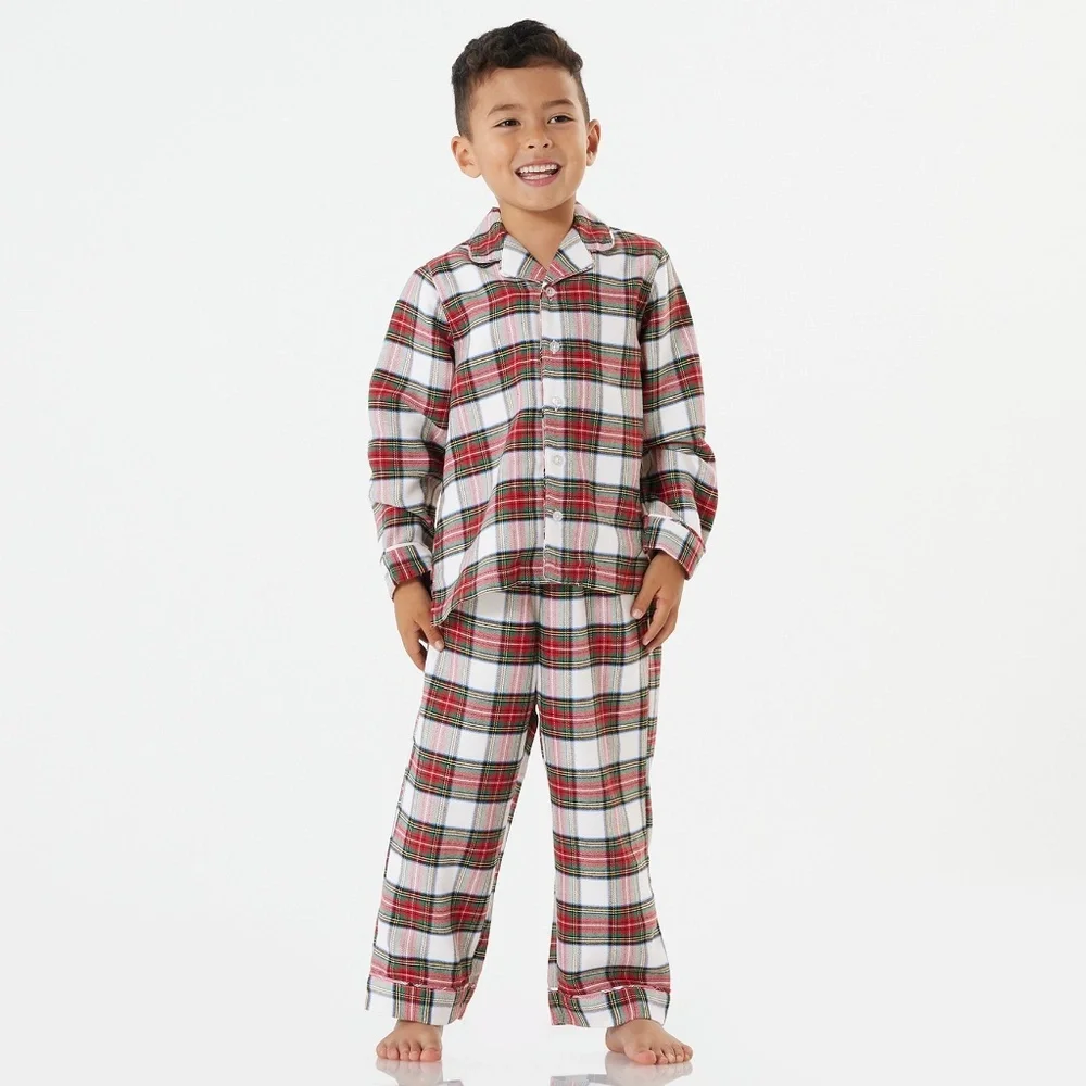 Stewart Plaid Flannel Pajama Set - PBK